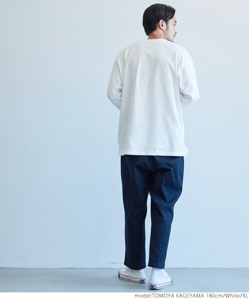 coca（coca）（コカ）の「メンズ　シルキータッチポケットロンT（Tシャツ/カットソー・メンズ・ブラック/ホワイト/ネイビー/カーキ・XL/M/L）」の21枚目の写真