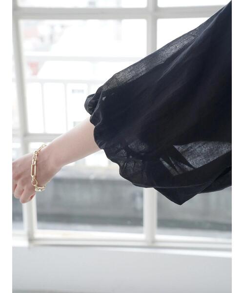 AMERICAN HOLIC（アメリカンホリック）の「バルーンスリーブハイネックブラウス（シャツ/ブラウス・レディース・モカ/ブラック・M/L）」の13枚目の写真