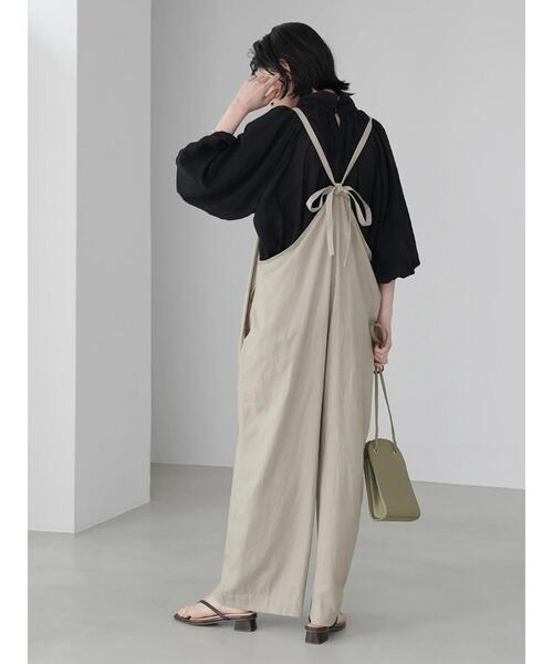 AMERICAN HOLIC（アメリカンホリック）の「バルーンスリーブハイネックブラウス（シャツ/ブラウス・レディース・モカ/ブラック・M/L）」の16枚目の写真