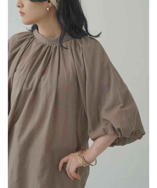 AMERICAN HOLIC（アメリカンホリック）の「バルーンスリーブハイネックブラウス（シャツ/ブラウス・レディース・モカ/ブラック・M/L）」の18枚目の写真