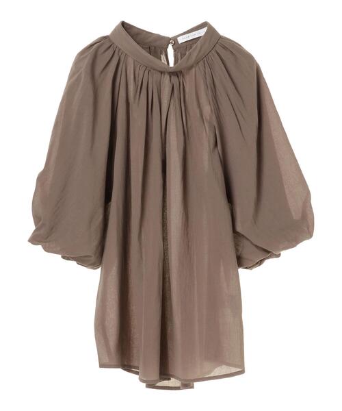 AMERICAN HOLIC（アメリカンホリック）の「バルーンスリーブハイネックブラウス（シャツ/ブラウス・レディース・モカ/ブラック・M/L）」の5枚目の写真