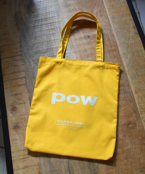 HWG_5(エイチダブルゴー)の「HWG_5オリジナル キャンバストートバッグ - POW-(トートバッグ・レディース・ブルー/グリーン/ブラック/イエロー/ピンク/レッド・FREE)」の9枚目の写真