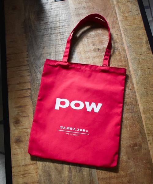 HWG_5(エイチダブルゴー)の「HWG_5オリジナル キャンバストートバッグ - POW-(トートバッグ・レディース・ブルー/グリーン/ブラック/イエロー/ピンク/レッド・FREE)」の10枚目の写真