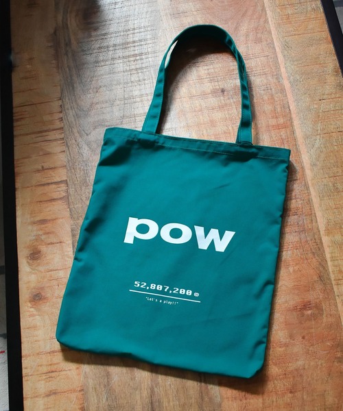 HWG_5(エイチダブルゴー)の「HWG_5オリジナル キャンバストートバッグ - POW-(トートバッグ・レディース・ブルー/グリーン/ブラック/イエロー/ピンク/レッド・FREE)」の12枚目の写真