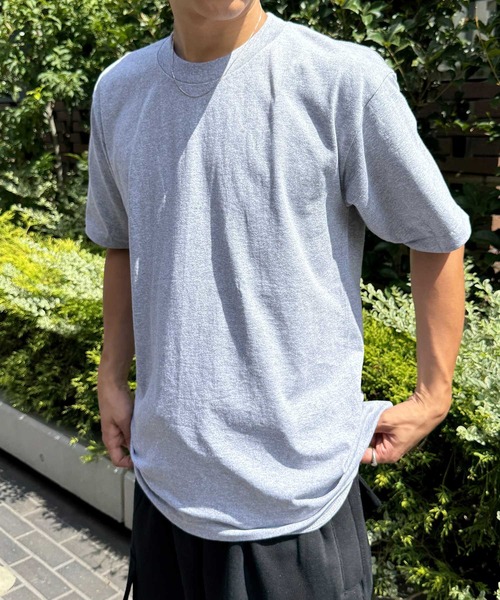 PRO CLUB （プロクラブ）の「【PRO CLUB】ヘビーウェイトクルーネックTシャツ 101　T0041 UNTR（Tシャツ/カットソー・メンズ・ホワイト/カーキ/ダークグリーン/ブラック/グレー/オリーブ/ネイビー/イエロー/ブルー/チャコールグレー/オレンジ・L/M/S/XL/2XL）」の4枚目の写真