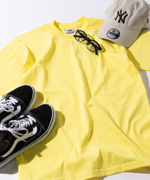 PRO CLUB （プロクラブ）の「【PRO CLUB】ヘビーウェイトクルーネックTシャツ 101　T0041 UNTR（Tシャツ/カットソー・メンズ・ホワイト/カーキ/ダークグリーン/ブラック/グレー/オリーブ/ネイビー/イエロー/ブルー/チャコールグレー/オレンジ・L/M/S/XL/2XL）」の10枚目の写真