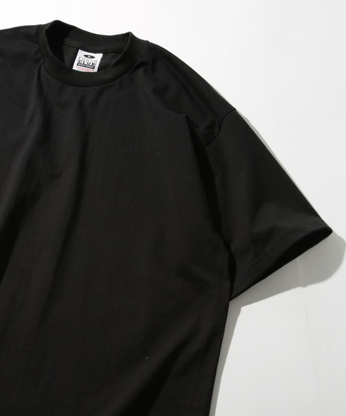 PRO CLUB （プロクラブ）の「【PRO CLUB】ヘビーウェイトクルーネックTシャツ 101　T0041 UNTR（Tシャツ/カットソー・メンズ・ホワイト/カーキ/ダークグリーン/ブラック/グレー/オリーブ/ネイビー/イエロー/ブルー/チャコールグレー/オレンジ・L/M/S/XL/2XL）」の2枚目の写真