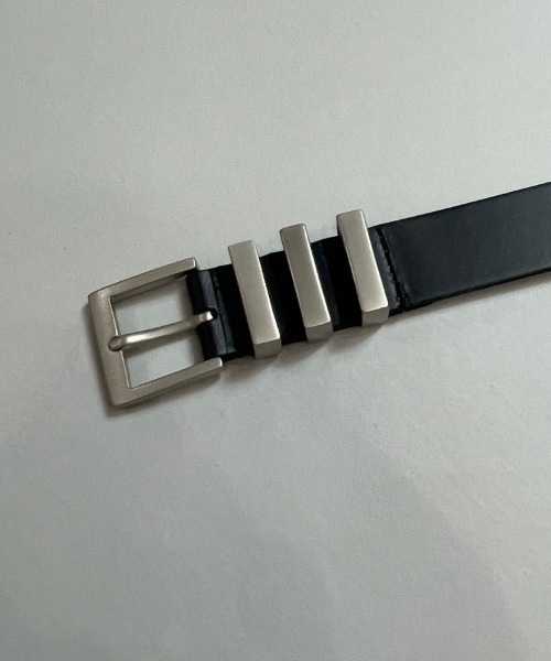 JACKROSE（ジャックローズ）の「JE-COW LEATHER-3.ベルト（ベルト・メンズ・ブラック/ブラウン・FREE）」の8枚目の写真