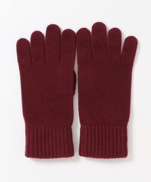 BENETTON (UNITED COLORS OF BENETTON)（ベネトンユナイテッドカラーズオブベネトン）の「ヴァージンウール100％ニットグローブ・手袋（手袋・メンズ・ネイビー/カーキ/ブラック/ボルドー/グレー・SMALL/LARGE）」の7枚目の写真