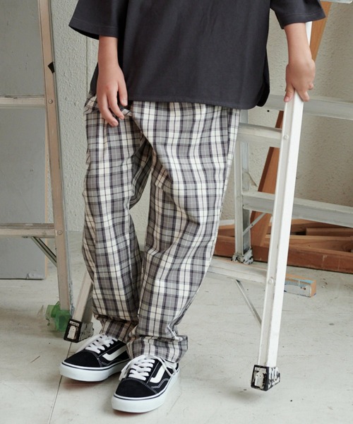 GLOBAL WORK（グローバルワーク）の「AND YUA ANY/サマ見えイージーパンツ/956023（その他パンツ・キッズ・ベージュ/ブルー/ダークブラウン/ブラック/ブラウン/ライトグリーン/グリーン/その他1/ホワイト・150cm/160cm）」の4枚目の写真