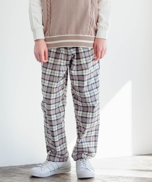 GLOBAL WORK（グローバルワーク）の「AND YUA ANY/サマ見えイージーパンツ/956023（その他パンツ・キッズ・ベージュ/ブルー/ダークブラウン/ブラック/ブラウン/ライトグリーン/グリーン/その他1/ホワイト・150cm/160cm）」の7枚目の写真