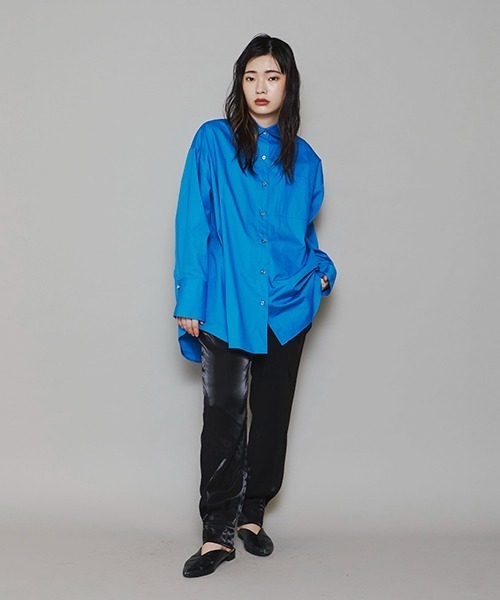 lautreamont BLEUBLANC（ロートレアモンブルーブラン）の「<lautreamont BLEUBLANC>ギラギラドロストイージーパンツ≪手洗い可能≫（その他パンツ・レディース・ブラック/カーキ/ピンク・9号/7号）」の16枚目の写真