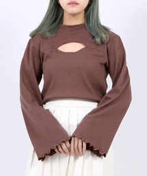 PUNYUS | カットアウトリブトップス(長袖)(Tシャツ/カットソー)