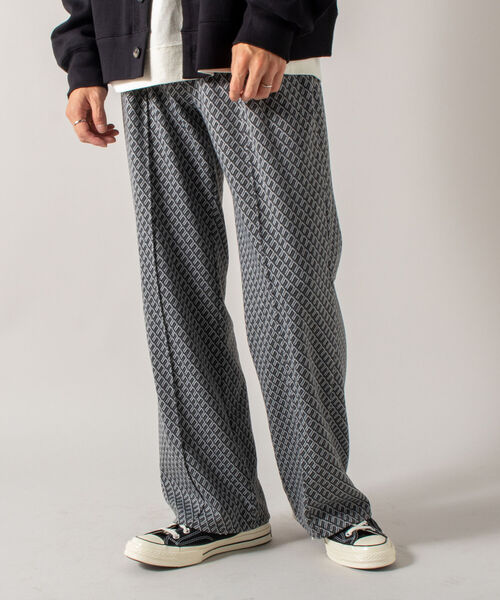 GLOSTER（グロスター）の「【GLOSTER/グロスター】ジャガード柄/千鳥チェック トラックパンツ イージーパンツ フレアパンツ（その他パンツ・メンズ・グレー系その他/ブラウン系その他/レッド系その他・MEDIUM/LARGE）」の20枚目の写真