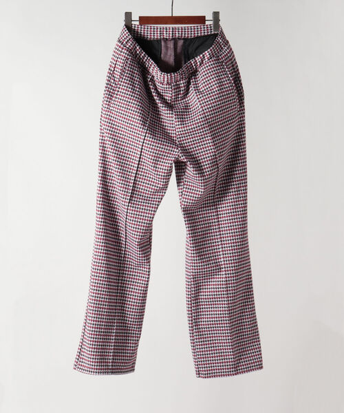 GLOSTER（グロスター）の「【GLOSTER/グロスター】ジャガード柄/千鳥チェック トラックパンツ イージーパンツ フレアパンツ（その他パンツ・メンズ・グレー系その他/ブラウン系その他/レッド系その他・MEDIUM/LARGE）」の9枚目の写真