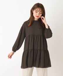 DRESKIP | 【藤本美貴さん着用商品】イージーケアー2WAYティアードブラウス(シャツ/ブラウス)