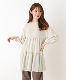 DRESKIP | 【藤本美貴さん着用商品】イージーケアー2WAYティアードブラウス(シャツ/ブラウス)