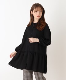 DRESKIP | 【藤本美貴さん着用商品】イージーケアー2WAYティアードブラウス(シャツ/ブラウス)