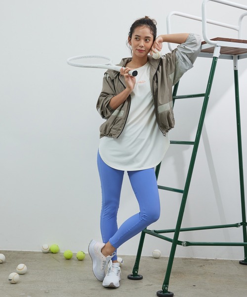 ellesse（エレッセ）の「【NERGY×ellesse】UV&吸水速乾 ロゴプリントビッグTシャツ（Tシャツ/カットソー・レディース・ホワイト/ラベンダー・FREE）」の6枚目の写真