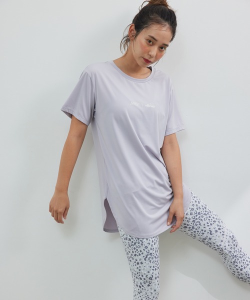 ellesse（エレッセ）の「【NERGY×ellesse】UV&吸水速乾 ロゴプリントビッグTシャツ（Tシャツ/カットソー・レディース・ホワイト/ラベンダー・FREE）」の16枚目の写真