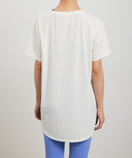 ellesse（エレッセ）の「【NERGY×ellesse】UV&吸水速乾 ロゴプリントビッグTシャツ（Tシャツ/カットソー・レディース・ホワイト/ラベンダー・FREE）」の11枚目の写真