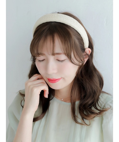 Areeam（アリーム）の「スカシ調カチューシャ（カチューシャ・レディース・アイボリー/ピンクベージュ・FREE）」の12枚目の写真