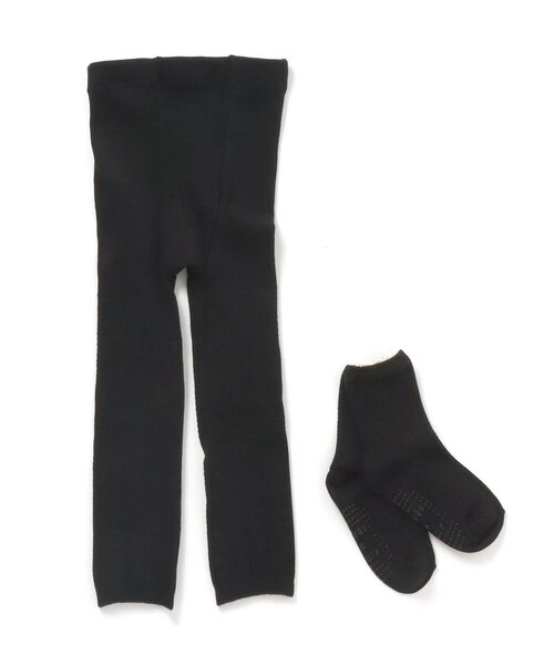 apres les cours（アプレレクール）の「レースソックス・レギンスセパレートセット（レギンス/スパッツ・キッズ・ブラウン/グレー/ブラック/アイボリー・120/100/90/140/110）」の9枚目の写真