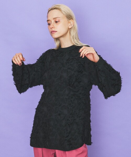21AW【INella(イネラ)】2WAYジャガードブラウス INella（イネラ）の「2WAYジャガードブラウス（）」 - WEAR