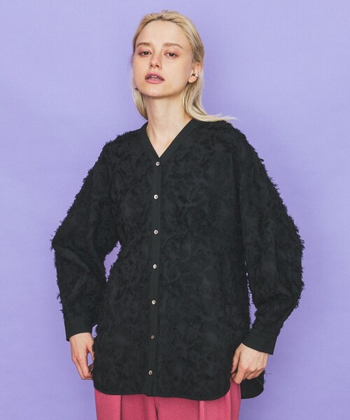 21AW【INella(イネラ)】2WAYジャガードブラウス INella（イネラ）の「2WAYジャガードブラウス（）」 - WEAR