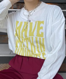 WEGO | WEGO/グラフィックビックシルエットロンT(Tシャツ/カットソー)