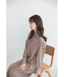 HALUHIROINE（ハルヒロイン）の「袖ロールアップシャツワンピース