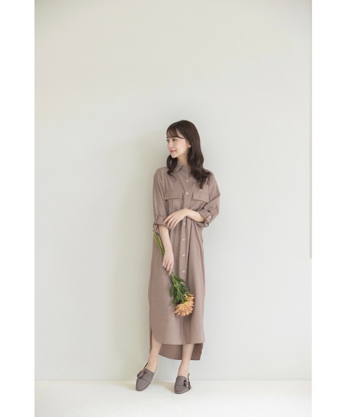良品✨ラルフローレン シャツワンピース 袖ロールアップ はおり 七分袖 M 良品✨ラルフローレン シャツワンピース 袖ロールアップ はおり