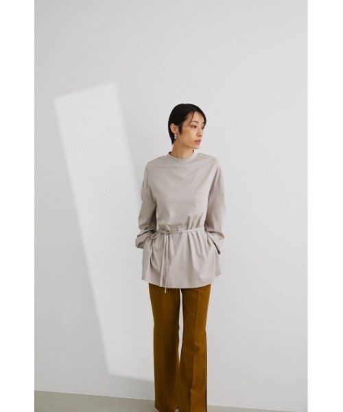 STYLEMIXER(スタイルミキサー)の「バックストリングロングスリーブT(Tシャツ/カットソー・レディース・ブラック/ライトベージュ/カーキ・FREE)」の22枚目の写真