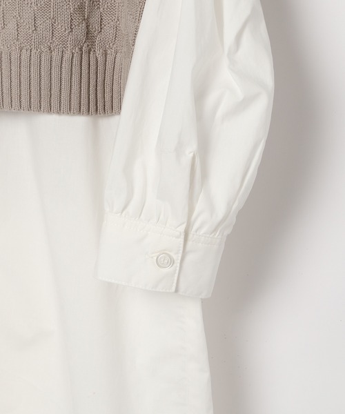 GLOBAL WORK(グローバルワーク)の「【キッズ】ニットベストセットワンピース/215884(ワンピース・キッズ・ブラック/ベージュ・110cm/100cm/120cm/130cm/140cm/150cm/160cm)」の4枚目の写真