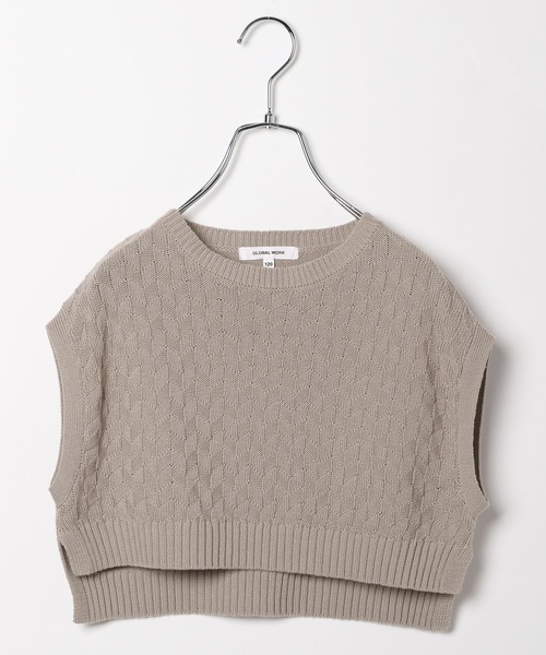 GLOBAL WORK(グローバルワーク)の「【キッズ】ニットベストセットワンピース/215884(ワンピース・キッズ・ブラック/ベージュ・110cm/100cm/120cm/130cm/140cm/150cm/160cm)」の11枚目の写真