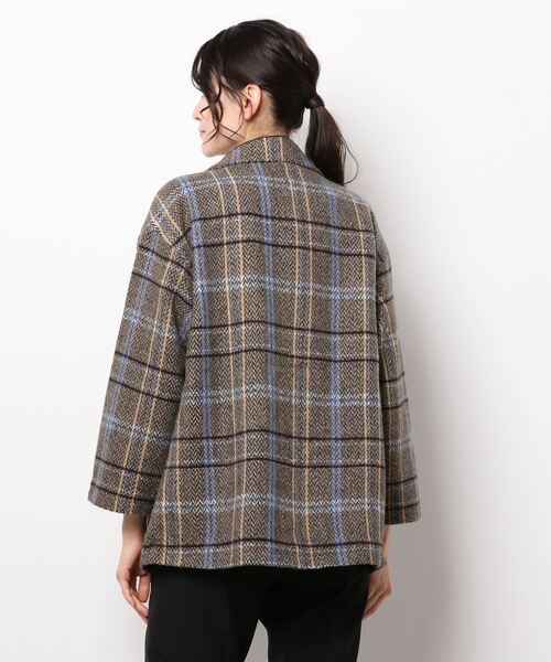 coca（coca）（コカ）の「ショート丈チェックアウター（テーラードジャケット・レディース・その他・L/M）」の12枚目の写真