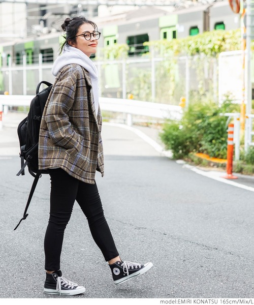 coca（coca）（コカ）の「ショート丈チェックアウター（テーラードジャケット・レディース・その他・L/M）」の3枚目の写真