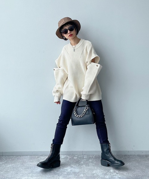 PAGEBOY(ページボーイ)の「スリムフィットジーンズ(デニムパンツ・レディース・ブラック/インディゴブルー・25inch/26inch/27inch)」の16枚目の写真