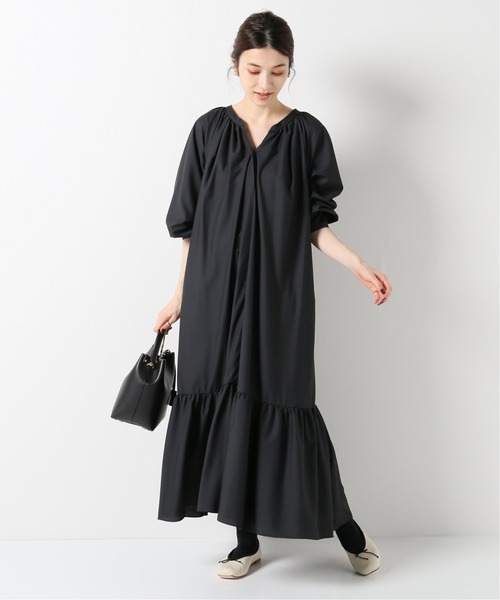 IENA（イエナ）の「ティアードワンピース（ワンピース・レディース・ブラック/カーキ・38/36）」の13枚目の写真