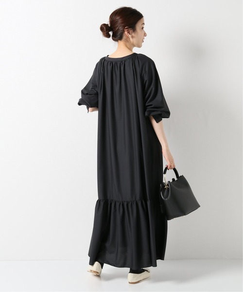 IENA（イエナ）の「ティアードワンピース（ワンピース・レディース・ブラック/カーキ・38/36）」の8枚目の写真