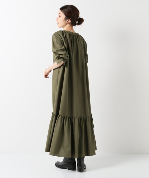 IENA（イエナ）の「ティアードワンピース（ワンピース・レディース・ブラック/カーキ・38/36）」の11枚目の写真