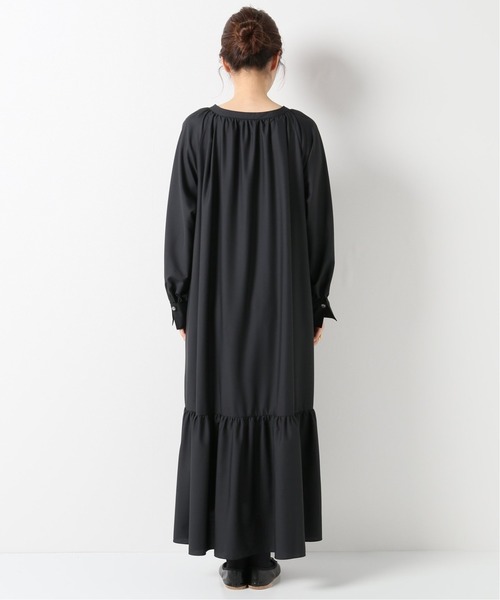 IENA（イエナ）の「ティアードワンピース（ワンピース・レディース・ブラック/カーキ・38/36）」の6枚目の写真