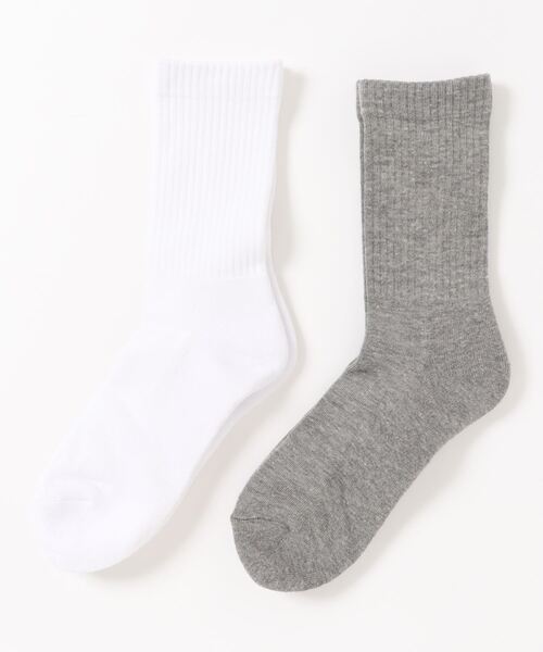 417 EDIFICE(フォーワンセブンエディフィス)の「【2点セット】essential sox ES-01 / エッセンシャル2パックソックス(ソックス/靴下・メンズ・ホワイト/チャコールグレー/ブラック/ベージュ/ネイビー/ピンク/イエロー/ブルー/グリーン/ブラック系その他/チョコ・FREE)」の4枚目の写真