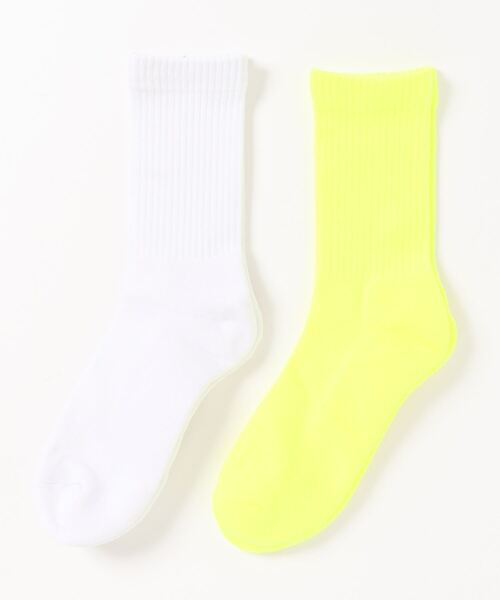 417 EDIFICE(フォーワンセブンエディフィス)の「【2点セット】essential sox ES-01 / エッセンシャル2パックソックス(ソックス/靴下・メンズ・ホワイト/チャコールグレー/ブラック/ベージュ/ネイビー/ピンク/イエロー/ブルー/グリーン/ブラック系その他/チョコ・FREE)」の10枚目の写真