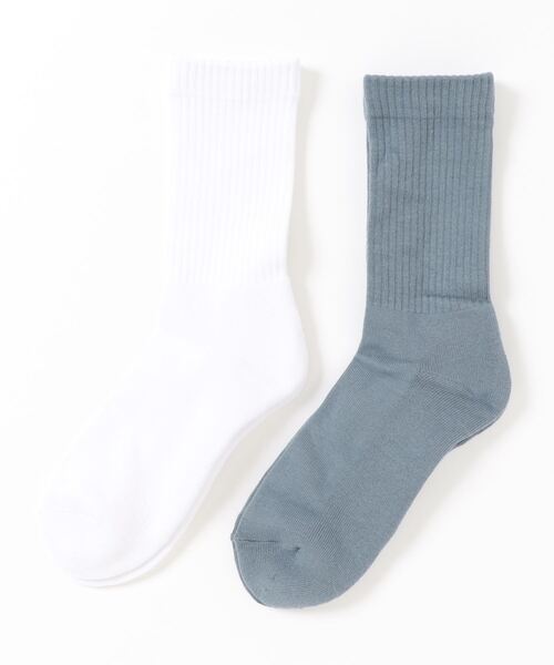 417 EDIFICE(フォーワンセブンエディフィス)の「【2点セット】essential sox ES-01 / エッセンシャル2パックソックス(ソックス/靴下・メンズ・ホワイト/チャコールグレー/ブラック/ベージュ/ネイビー/ピンク/イエロー/ブルー/グリーン/ブラック系その他/チョコ・FREE)」の9枚目の写真