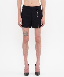 Pinstripe Slit Shorts