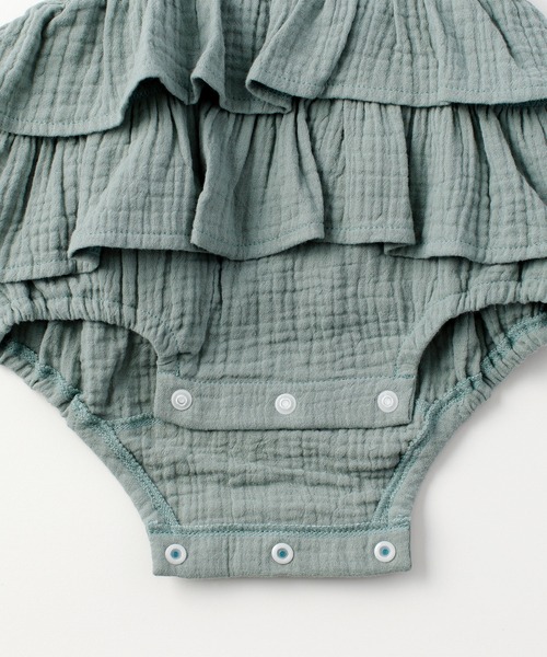 D.fesense（ディーフェセンス）の「ベビーフリルサロペット（サロペット/オーバーオール・キッズ・ミント/ラベンダー/アイボリー・80ｃｍ/70cm）」の6枚目の写真