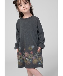 Design Tshirts Store graniph | ブルームインザガーデン|キッズエンブロイダリーワンピース(ワンピース)