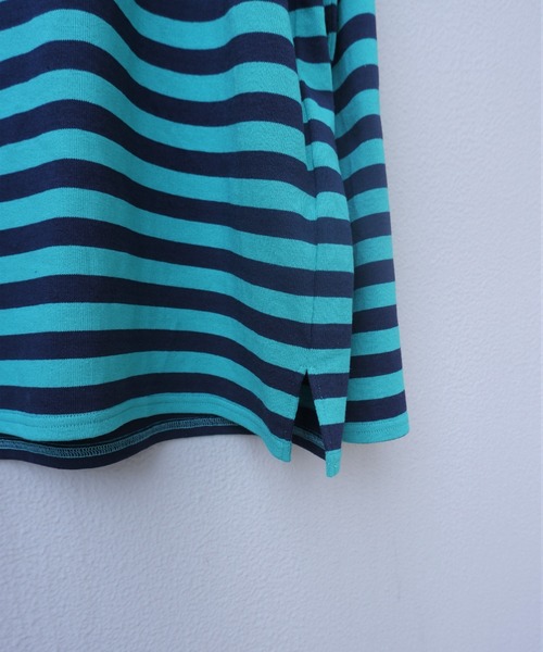 CAL O LINE（キャルオーライン）の「Le Minor × CAL O LINE / ルミノワ×キャルオーライン　Le Minor BRETON MARINE　CLW-210（Tシャツ/カットソー・メンズ・ネイビー/イエロー・6）」の3枚目の写真