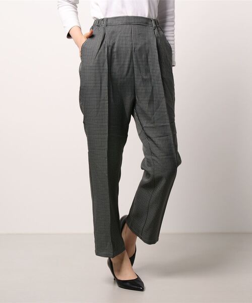 ehka sopo（エヘカソポ）の「チェック柄裾フレアパンツ（その他パンツ・レディース・ブラウン/グレー/グリーン/ミント・ﾌﾘ-）」の17枚目の写真